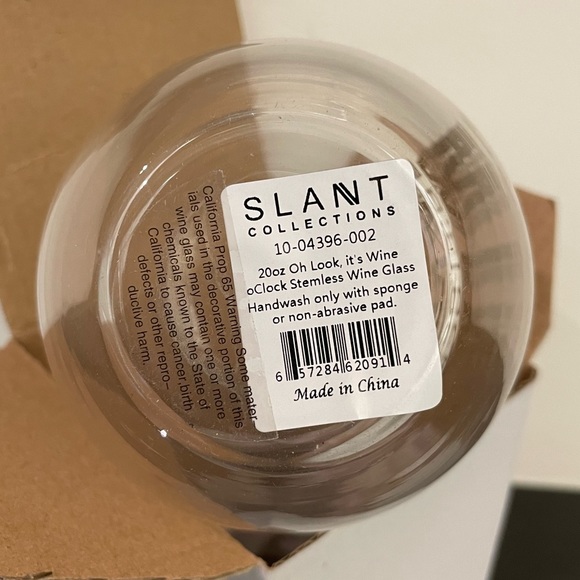 Stemless Wine Glass - Oh Look It's Wine O'Clock - NEW IN BOX! - Picture 4 of 4
